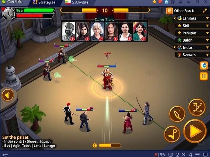 Haveli Elite Champions gameplay screenshot showing strategic battle